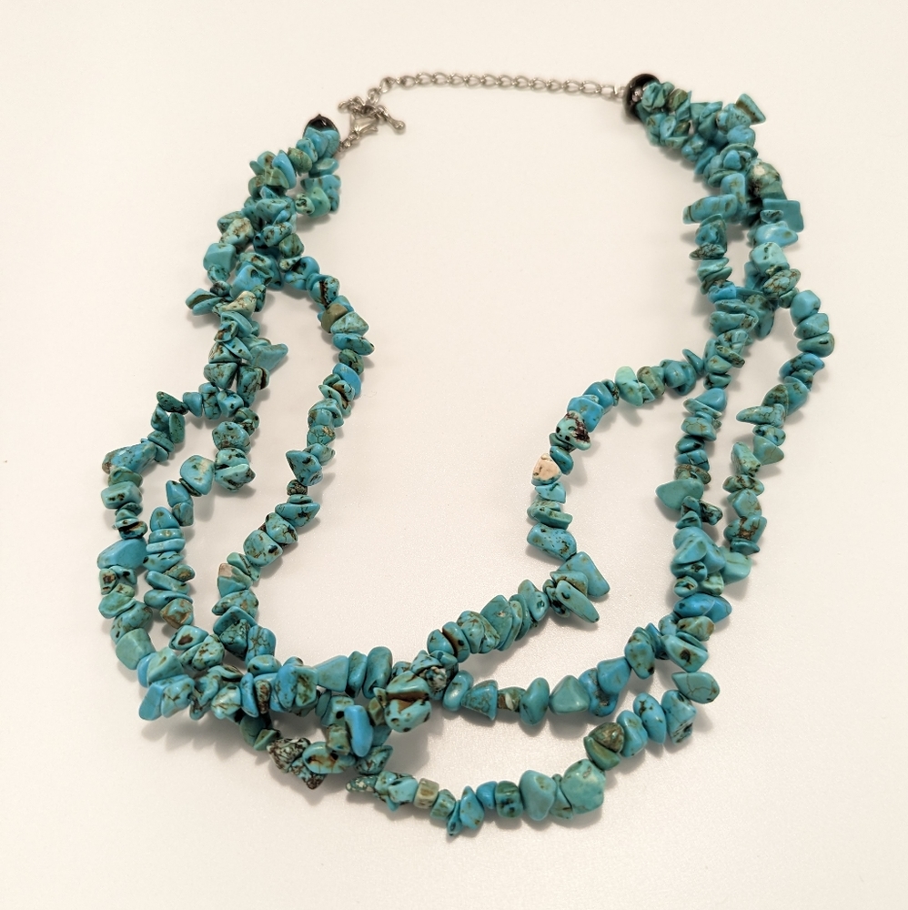 Vintage Multi Strand Turquoise Necklace